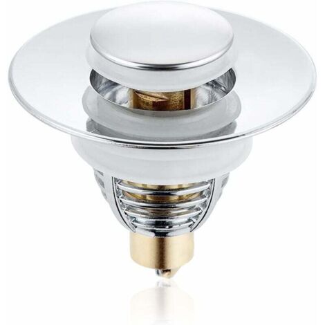 1 pc Bouchon Lavabo,Bonde de Lavabo Pop-Up,Universel Filtre de Vidange Anti-Bloqué de Lavabo en Acier Inoxydable,pour 32-38mm Trou Vidange Lavabo Bassin Cuisine Salle de Bain (1/5)
