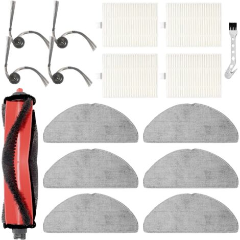 Roborock Q7 M5, Q7 M5+, Q7 L5 Robot Accessories Kit, 1 Main Brush, 4 Side Brushes, 4 HEPA Filters, 6 Cloths (1/5)