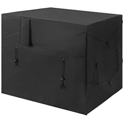 Housse de Chauffage de Piscine, Housse de Pompe à Chaleur de Piscine réglable, Housse de mobilier d'extérieur imperméable en Tissu Oxford 210D pour climatiseur, mobilier, 107x86x78cm (1/5)