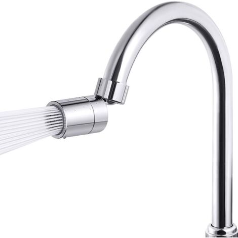 Aérateur de Robinet Pivotant Grand Angle Réglable Accessoire Robinet de Cuisine de Salle De Bain 2 Modes FOREHILL