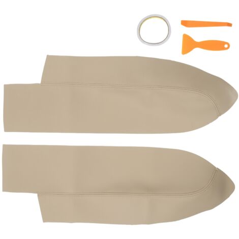 Jeffergarden 1 Paire de Couverture D'accoudoir de Panneau de Porte Avant de Voiture en Cuir Microfibre Accessoires D'intérieur de Voiture de Remplacement(Couleur crème) Appuis-tête et accoudoirs (1/5)