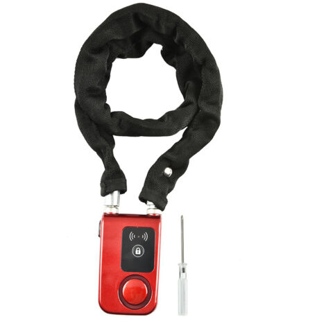 Y797G étanche intelligent Bluetooth chane de vélo serrure antivol Smartphone contrle serrure rouge (1/5)