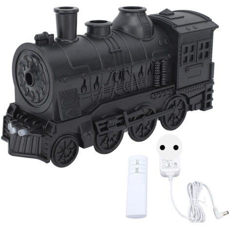 Diffuseur d'huiles essentielles 300 ml en forme de train, 2 modes d'éclairage, humidificateur à brume fraîche d'aromathérapie avec télécommande pour chambre à coucher, bureau, prise UE 100 à 24 (1/5)
