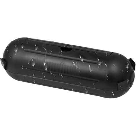 Boîtier de Sécurité Fiche et Prise, Boitier Protection Prise Electrique Exterieur, Boîtier de Protection Etanche pour Rallonge, Prolongateur Jardin, Rallonge Prise, Boite Cache Prise Electrique (1/5)