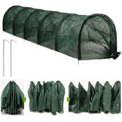 300 x 45 x 45 cm Serre Portable Protection Contre la Chaleur du Soleil, Tunnel de Jardin Couverture Ombrage Net pour Serre Jardin Patio Plantes,Filet Tunnel Jardin Potage,pour Jardin Potager Protectio (1/5)