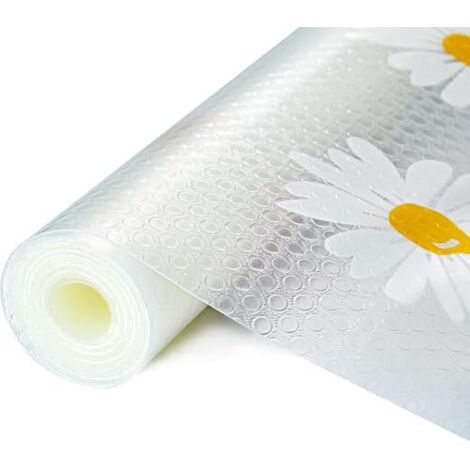 Tapis Tiroir de Cuisine, Tapis de Refrigerateur Antibactérien EVA,Tapis Fond de Tiroir Antiderapant, Tapis d'évier pour Placard, Etagères, Réfrigérateur,Etagère à Chaussures(30x300cm,Marguer) (1/5)