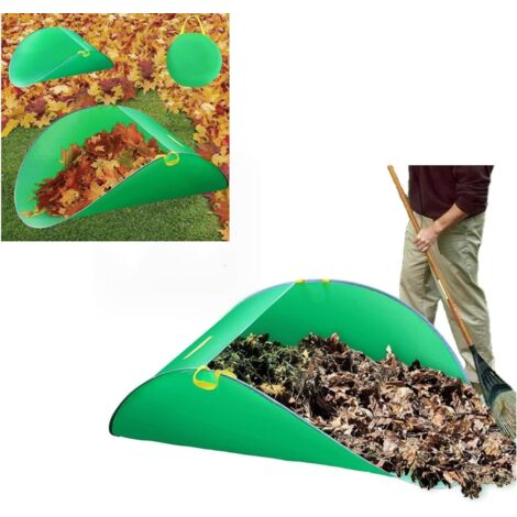 Sac collecteur de feuilles pour pelouses et jardins, pliable, réutilisable, grande capacité, ramasseur de feuilles, seau de ramassage de déchets de pelouse avec poignée (1/5)