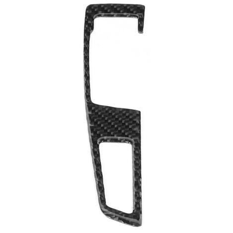 Couvercle d'habillage de panneau de bouton de changement de vitesse en fibre de carbone pour F07/ F10/ F25/ F26 2009-2016 LHDB (double interrupteur) (1/5)