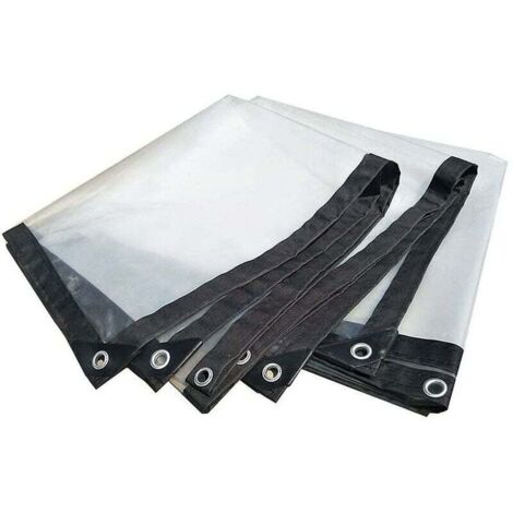 Linghhang – Bâche de protection transparente 2x3m – Imperméable, anti-moisissure, résistante au froid – Œillets en acier inoxydable pour fixation (1/5)