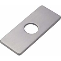 Plaque de fixation pour évier de cuisine monotrou, rosace carrée en acier inoxydable, cache-trou de montage