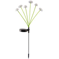 Lampes solaires de jardin, lot de 2, tubes en acier inoxydable, double couche, étoiles et lune, avec LED, étanches IP65, idéales pour pelouses, trottoirs, terrasses, balcons et décorations paysagères.