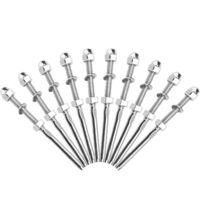 Largeight – Lot de 10 tendeurs de câbles inox T316 pour garde-corps – 1/8 pouce – Installation rapide – Résistants à la corrosion et à l'eau