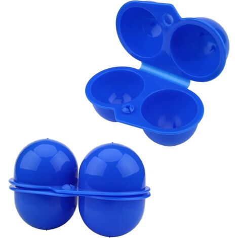 2 Pièces Portable Porte Oeufs Boîte, Porte-Oeufs Plastique Boîte à œufs Portable Pliable Boîte de Rangement des Oeufs pour Barbecue Extérieur, Pique-Nique, Pêche, Couleur aléatoire (1/5)