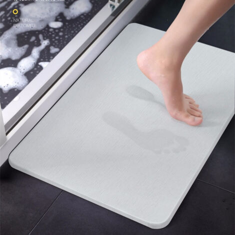 Tapis de Bain, Tapis Diatomite Antidéparant Séchage Rapide et Super Absorbant d'eau pour Salle de Bain 3545CM (1/5)