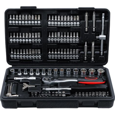COFFRET DE DOUILLES 6,3 MM (1/4'') 130 PIÈCES BGS DIY 92146 (1/4)