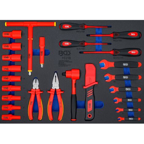 Insert de servante d’atelier 3/3 : Jeu de douilles VDE 10 mm (3/8") 26 pièces (1/5)