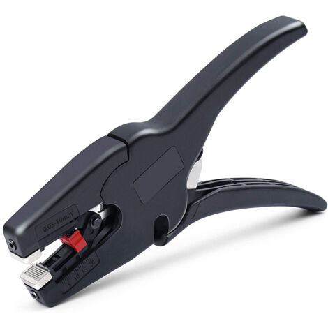 BEBUSINGOTO Pince à dénuder et coupe-fil automatique, outil de dénudage de fil robuste 2 en 1 pour dénuder les fils, coupe 5-20 mm/(0,25-0,75 pouces) (1/5)