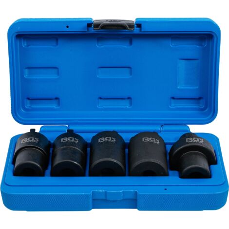 Bgs Technic – Coffret cliquet et douilles 5 pièces – Acier chrome-molybdène – Profil carré 12,5 mm – Pour écrous rainurés Mercedes (1/7)
