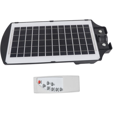 GARRYFIZH Lampadaire solaire 200 LED IP65 étanche 300 W avec détecteur de mouvement et minuterie pour extérieur, idéal pour cour, trottoir et ferme. (1/5)