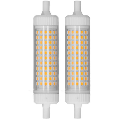 GARRYFIZH Lot de 2 ampoules LED R7S 118 mm, dimmables, 15 W, 154 LED, projecteur double culot pour éclairage nocturne domestique et publicitaire, 220 V (1/5)