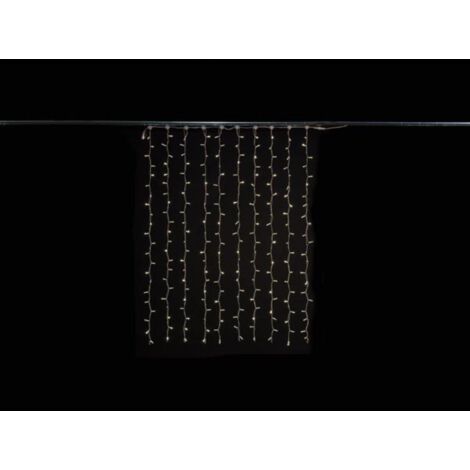 Simply connect pro line - extension rideau lumineux - led - 15 x 2 m - 220 lampes blanc chaud - fil blanc - 230 v (1/2)
