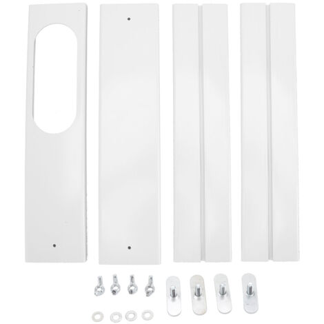 GARRYFIZH 4 pièces Kit de fenêtre de climatiseur portable 16.9 à 55 pouces panneaux d'étanchéité de fenêtre réglables pour bureau à domicile (1/5)
