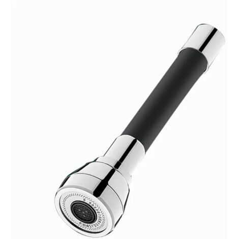 Rallonge de Robinet pour Cuisine, Salle de bain, Tube de Rallonge universel en mousse, appareil anti-éclaboussures, rallonge de robinet universelle, avec flexion libre à 360°,20cm noir (1/5)