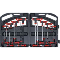 Bgs Technic – Clé mixte 16 pièces – Embouts hexagonaux intérieurs et TX – Poignée en T ergonomique – Longueur de lame 75 à 200 mm