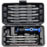 Bgs Technic – Tournevis cruciforme à lames interchangeables – Acier Chrom-Vanadium – 20 empreintes – Ergonomie pour dévissage rapide