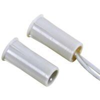 Velleman – Contact magnétique NC pour installation encastrée dans fenêtres et portes – Connexion par câble – Température de service -10 à 60°C