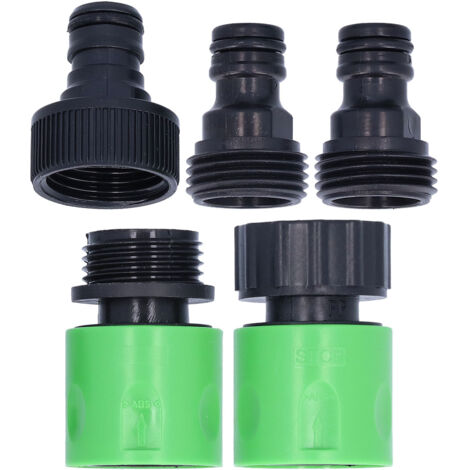 Raccord rapide de tuyau NPT 3/4 femelle mle filetage coupleur mamelon pour jardin pelouse Irrigation (1/5)