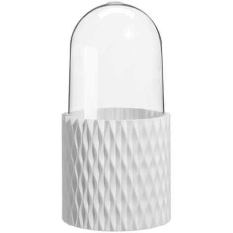 360° Rangement Pinceaux Maquillage avec Couvercle, Boite Rangement Maquillage Organisateur Makeup Organizer Présentoir Cosmétique pour Pinceau, Rouge à Lèvres, Eye-liner, 11 x 23cm