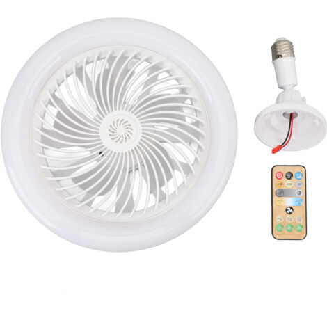 Ventilateur LED, fonctionnement silencieux, plafond pour le soin des yeux, 30W, économie d'énergie, fermé avec télécommande (1/5)