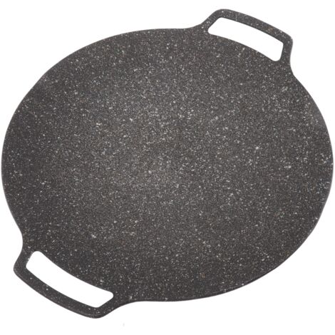 Poêle à Griller Carrée de Style Coréen, Plaque de Barbecue Coréenne Poêle à Frire Circulaire Antiadhésive pour Cuisinière Extérieure à la Maison(Universal Type 36cm) (1/5)