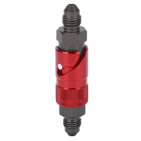 Adaptateur de connexion à dégagement rapide pour conduite de frein, raccord en alliage d'aluminium pour tuyau de liquide de carburant et d'huile rouge (1/5)