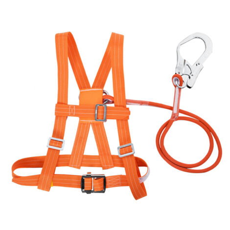 Eosnow – Harnais de sécurité réglable 5m – Ceinture de sécurité et corde de sauvetage – Tour de taille 50-120 cm – Certification CE (1/5)