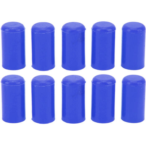 Bouchon de Tuyau de Ligne Automobile 10 Pièces 10mm Bouchons de Tuyau d'aspiration Silicone Résistant à l'ozone étanche Flexible Bonne étanchéité pour la Protection (Bleu) (1/5)