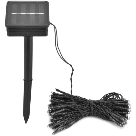 Guirlande lumineuse solaire étanche, 12M, 100LED, colorée, pour Patio, cour, jardin, décoration de fête (1/5)