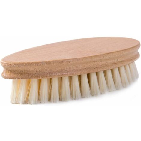 Brosse à Linge en Bois avec Laine De Fibre Douce, Brosse à Main à Récurer Durable Outil De Nettoyage des Travaux Ménagers pour Laver Le Sol des Chaussures De Vêtements (1/5)
