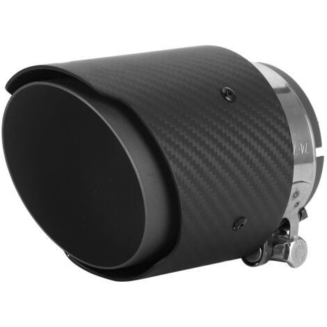 Fibre de carbone 80 mm entrée 101 mm sortie queue gorge droite côté mat embout de tuyau d'échappement adapté pour Mazda CX5 CX4 (noir mat) (1/5)