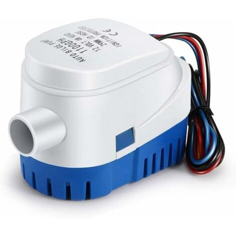 Pompes de Cale, Pompe de Cale Automatique 12V 1100GPH Pompe à Eau Liquide Silencieuse Automatique pour Pompe de Cale Marine Pompe à Eau pour Bateaux, étangs, Piscines (1/4)