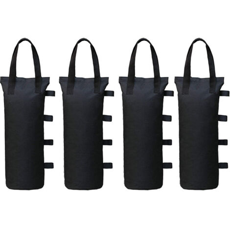 Poids Tonnelle Industrielle 600D, Jeu de 4 Poids pour Tonnelle, Revêtement Intérieur en PVC, Sac de Sable pour Tonnelle pour Tente Pop-up, Auvent ou Parasol (Unique Tube) (1/4)