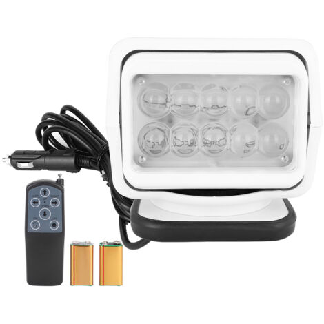 50W LED blanc télécommande bateau voiture projecteur travail projecteur Base magnétique éclairage extérieur (1/5)