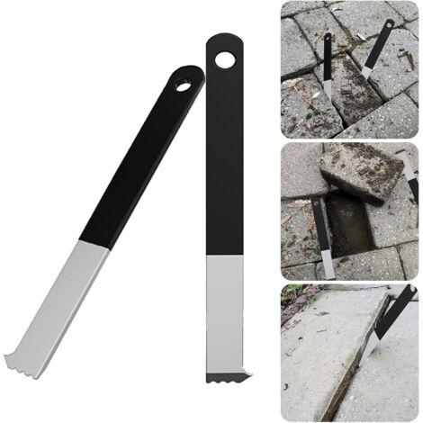 Lot de 2 extracteurs de pavés, Outil de retrait de briques creuses, Outil d'extraction de pavés de terrasse pour jardin, pelouse, cour (1/5)