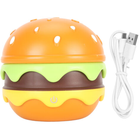Lampe de lecture pour enfants Style Hamburger col de cygne Flexible Charge USB lumière douce et chaude lampe de bureau pour enfants pour le bureau de l'école à domicile (1/5)