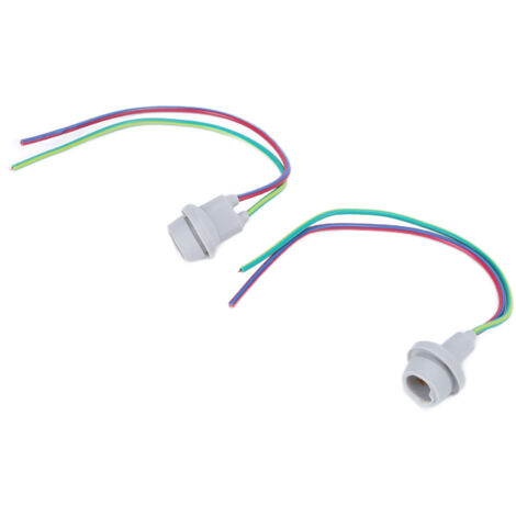 2PCS T10 W5W Prise de lumière de stationnement avec base en verre en caoutchouc universelle pour scooters ATV Quad Bikes (1/5)
