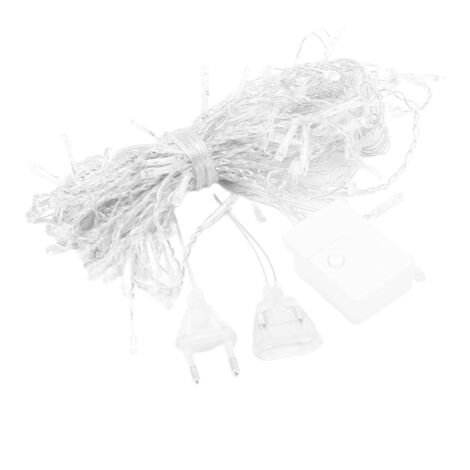Guirlandes lumineuses LED d'extérieur, 4m, pour maison, jardin, Festivals de nol, décoration de fête, EU 220v, blanc (1/5)