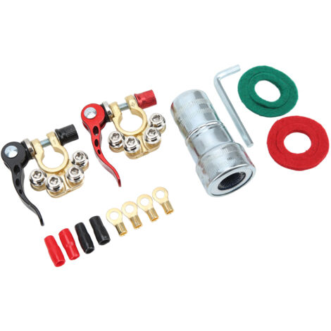 SJLERST Connecteur de Terminal de batterie à dégagement rapide, 2 pièces, pour camionnettes de Type SAE JIS A, voitures et camions (1/5)