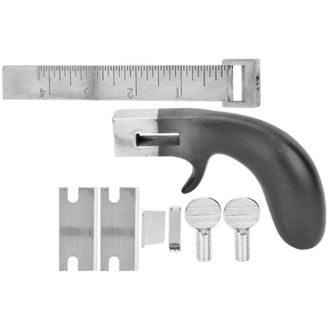 Coupe-bracelet en cuir avec poignée en aluminium, accessoire de bricolage pour décoration de ceinture (1/5)