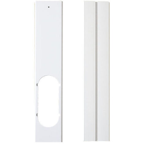 Serbia – Plaque d'étanchéité pour climatiseur mobile – Kit de glissière de fenêtre 55x10cm – PVC durable – Installation facile et flexible – Lot de 2 pièces - 55cm10cm (1/4)